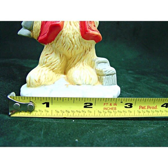 Vintage J. Vazquez Collection Bear With Hammer Porcelain Figurine Fine China 5" - Picture 11 of 12